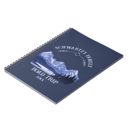 ヴィンテージブルーマウンテンレイクサンセット ノートブック (左側)