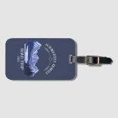 ヴィンテージブルーマウンテンレイクサンセット ラゲッジタグ (正面横)