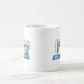 ヴィンテージブルーモース裁縫マグ コーヒーマグカップ (中央)