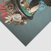 ヴィンテージブルーユニークスチームパンクパロット 薄葉紙 (詳細)