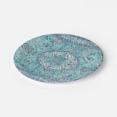 ヴィンテージブルーラグ ペーパープレート (アングル)