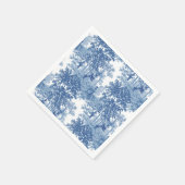 ヴィンテージブルーランドスケープ枠（UrnsおよびColumnsを含む） スタンダードカクテルナプキン (角)