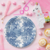 ヴィンテージブルーランドスケープ枠（UrnsおよびColumnsを含む） ペーパープレート (パーティー)