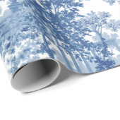 ヴィンテージブルーランドスケープ枠（UrnsおよびColumnsを含む） ラッピングペーパー (ロールコーナー)