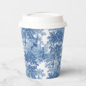 ヴィンテージブルーランドスケープ枠（UrnsおよびColumnsを含む） 紙コップ (左)