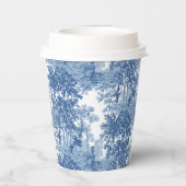 ヴィンテージブルーランドスケープ枠（UrnsおよびColumnsを含む） 紙コップ (裏面)