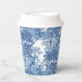 ヴィンテージブルーランドスケープ枠（UrnsおよびColumnsを含む） 紙コップ (正面)