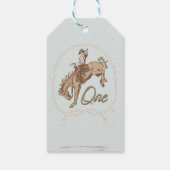 ヴィンテージブルーリトルバッカルーウェスタン1歳 ギフトタグ (裏面)