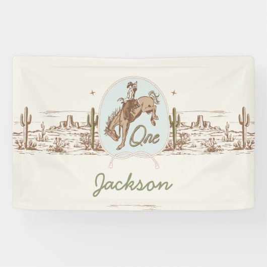 ヴィンテージブルーリトルバッカルーロデオ1歳 横断幕 (横)