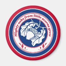 ヴィンテージブルーレッド白諺オークアコーンインクアート