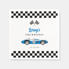 ヴィンテージブルーレースカーボーイ2nd誕生日パーティー スタンダードカクテルナプキン