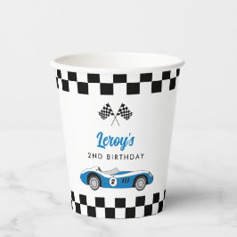 ヴィンテージブルーレースカーボーイ2nd誕生日パーティー 紙コップ