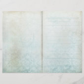 ヴィンテージブルーレースジャーナルページ (裏面)