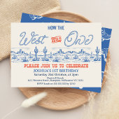 ヴィンテージブルーロデオウェストは1歳の誕生日だった 招待状