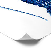 ヴィンテージブルーロブスター自然史アートプリント#12 ポスター (角)