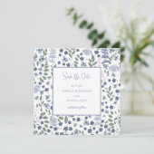 ヴィンテージブルーワイルドフラワー日付の保存 (スタンド正面)