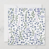 ヴィンテージブルーワイルドフラワー日付の保存 (裏面)