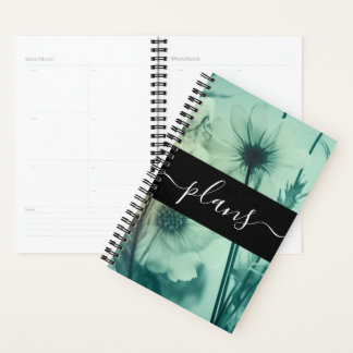 ヴィンテージブルーワイルドフラワー結婚ズ プランナー手帳