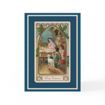 ヴィンテージブルー出生カード