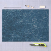 ヴィンテージブルー大理石石テクスチャ 薄葉紙 (クラフト)