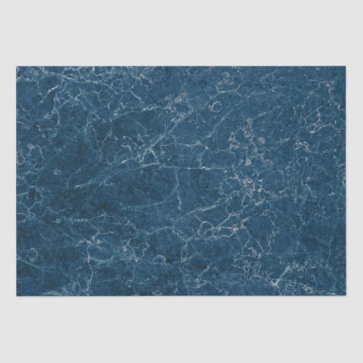 ヴィンテージブルー大理石石テクスチャ 薄葉紙 (正面)