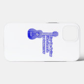 ヴィンテージブルー感動的ギター Case-Mate iPhoneケース (裏面 (横))