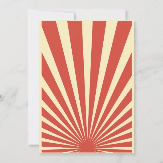 ヴィンテージブルー日が差すことポスター 招待状 (正面)