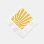 ヴィンテージブルー日が差すことポスター 縁ありカクテルナプキン (角)