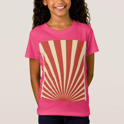 ヴィンテージブルー日が差すことポスター Tシャツ (正面)