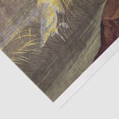 ヴィンテージブルー素朴ヘロン金ゴールドフローラデカップージ 薄葉紙 (詳細)