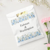 ヴィンテージブルー結婚フローラ フェイバーバッグ (封をした状態)