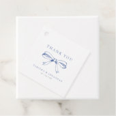 ヴィンテージブルー結婚ボウありがとう フェイバータグ (インサイチュ)