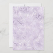 ヴィンテージブルー花模様ブリジガートンブライダルシャワー 招待状 (裏面)