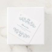 ヴィンテージブルー華美フレームありがとう フェイバータグ (インサイチュ)