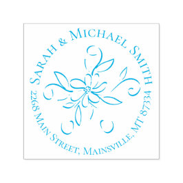 ヴィンテージブルー誕生発表少年 セルフインキングスタンプ