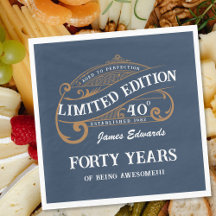 ヴィンテージブルー金ゴールドメンズウィスキー40歳の誕生日