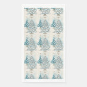 ヴィンテージブルー銀色のクリスマスツリー (正面)