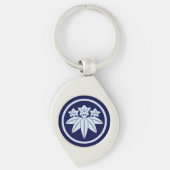 ヴィンテージブルー鎌倉源日本門東洋人 キーホルダー (正面)
