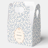 ヴィンテージブルー離れフローラ洗礼 フェイバーボックス (オープン)