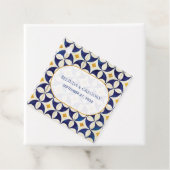 ヴィンテージブルー&イエローポルトガル結婚柄 フェイバータグ (インサイチュ)