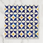 ヴィンテージブルー&イエローポルトガル結婚柄 フェイバータグ (裏面)