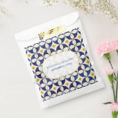 ヴィンテージブルー&イエローポルトガル結婚柄 フェイバーバッグ (封をした状態)