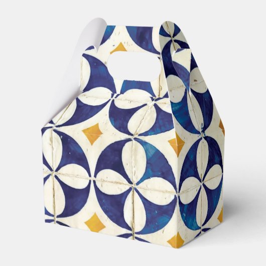 ヴィンテージブルー&イエローポルトガル結婚柄 フェイバーボックス (裏面サイド)