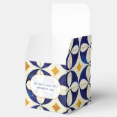 ヴィンテージブルー&イエローポルトガル結婚柄 フェイバーボックス (オープン)