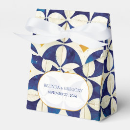 ヴィンテージブルー&イエローポルトガル結婚柄 フェイバーボックス