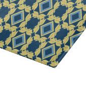 ヴィンテージブルー&クリーム幾何切削ボード カッティングボード (角)