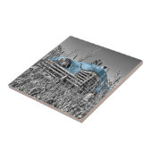 ヴィンテージブルー タイル (側面)