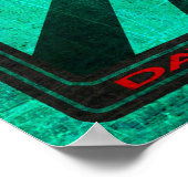 ヴィンテージブルー・デイ・オブ・ザ・デッド・ガール ポスター (角)