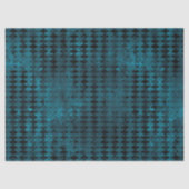 ヴィンテージブルー&ブラックハーレクイン縦パターン 薄葉紙 (正面)