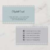 ヴィンテージブルー 名刺 (正面/裏面)